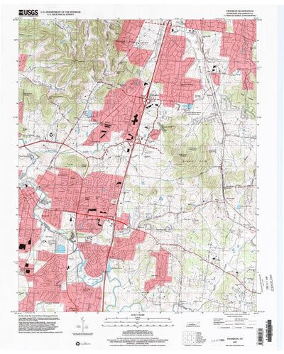 United States Geological Survey Franklin, TN (1997, 24000-Scale) digital map