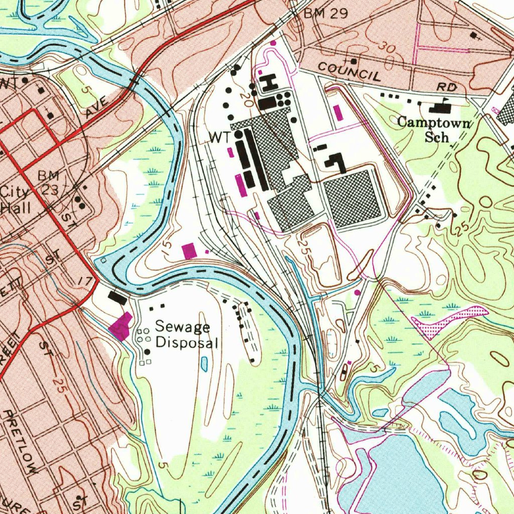 Franklin, VA (1967, 24000-Scale) Map by United States Geological Survey ...