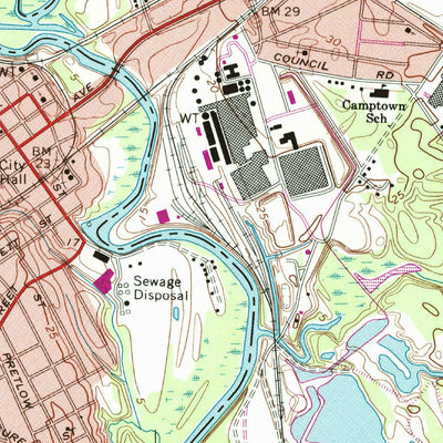 United States Geological Survey Franklin, VA (1967, 24000-Scale) digital map