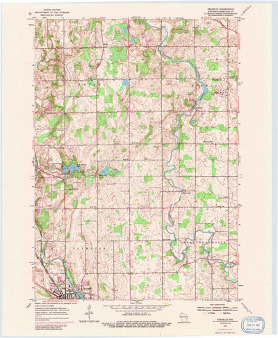 United States Geological Survey Franklin, WI (1954, 24000-Scale) digital map