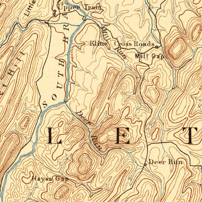 United States Geological Survey Franklin, WV-VA (1892, 125000-Scale) digital map