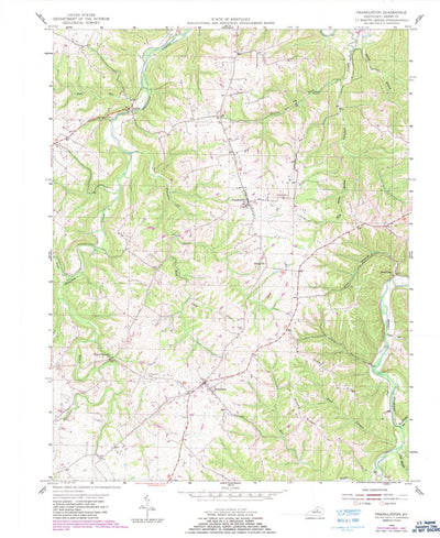 United States Geological Survey Franklinton, KY (1954, 24000-Scale) digital map