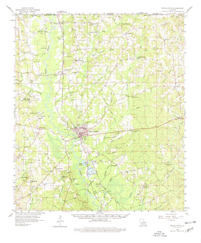 United States Geological Survey Franklinton, LA (1958, 62500-Scale) digital map