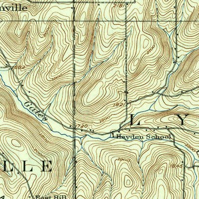 United States Geological Survey Franklinville, NY (1924, 62500-Scale) digital map