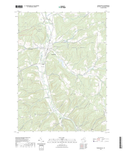 United States Geological Survey Franklinville, NY (2023, 24000-Scale) digital map