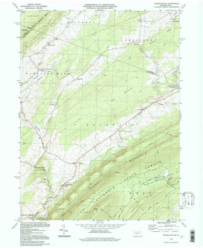 United States Geological Survey Franklinville, PA (1994, 24000-Scale) digital map