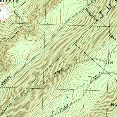 United States Geological Survey Franklinville, PA (1994, 24000-Scale) digital map