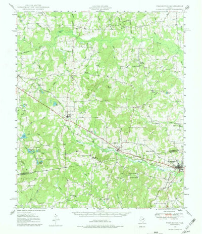 United States Geological Survey Frankston, TX (1949, 62500-Scale) digital map