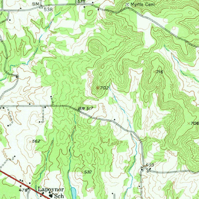 United States Geological Survey Frankston, TX (1949, 62500-Scale) digital map