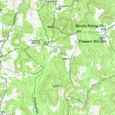 United States Geological Survey Frankston, TX (1949, 62500-Scale) digital map