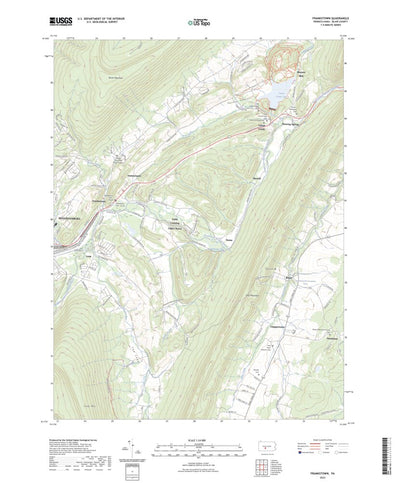 United States Geological Survey Frankstown, PA (2023, 24000-Scale) digital map