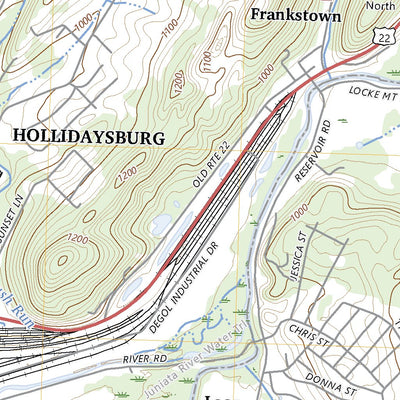 United States Geological Survey Frankstown, PA (2023, 24000-Scale) digital map