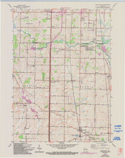 United States Geological Survey Franksville, WI (1958, 24000-Scale) digital map