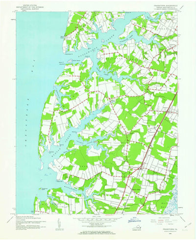United States Geological Survey Franktown, VA (1943, 24000-Scale) digital map