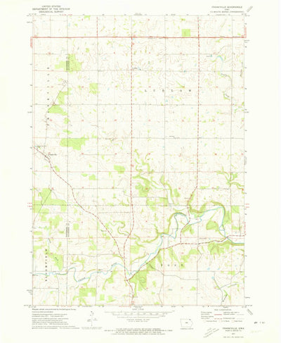 United States Geological Survey Frankville, IA (1971, 24000-Scale) digital map