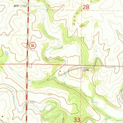 United States Geological Survey Frankville, IA (1971, 24000-Scale) digital map