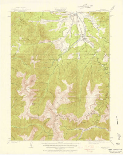 United States Geological Survey Fraser, CO (1924, 62500-Scale) digital map