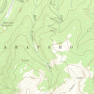 United States Geological Survey Fraser, CO (1957, 62500-Scale) digital map