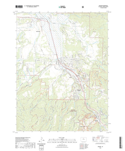 United States Geological Survey Fraser, CO (2022, 24000-Scale) digital map