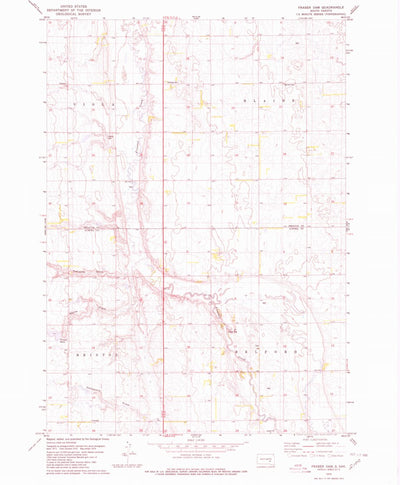 United States Geological Survey Fraser Dam, SD (1979, 24000-Scale) digital map