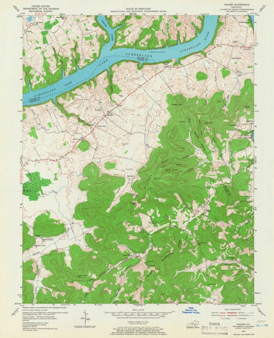United States Geological Survey Frazer, KY (1953, 24000-Scale) digital map