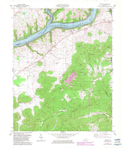 United States Geological Survey Frazer, KY (1978, 24000-Scale) digital map
