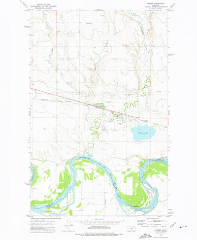 United States Geological Survey Frazer, MT (1972, 24000-Scale) digital map