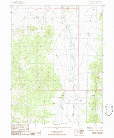United States Geological Survey Frazier Creek, NV (1986, 24000-Scale) digital map