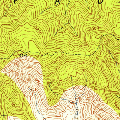 United States Geological Survey Frazier Mountain, CA (1942, 24000-Scale) digital map