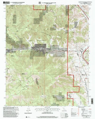 United States Geological Survey Frazier Mountain, CA (1995, 24000-Scale) digital map