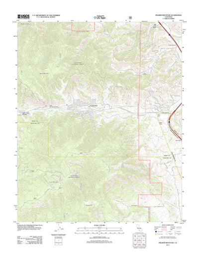 United States Geological Survey Frazier Mountain, CA (2012, 24000-Scale) digital map