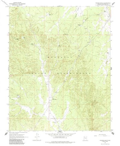United States Geological Survey Frazier Wells, AZ (1967, 24000-Scale) digital map