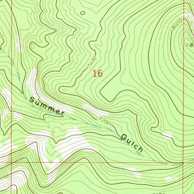United States Geological Survey Fred Burr Lake, MT (1971, 24000-Scale) digital map