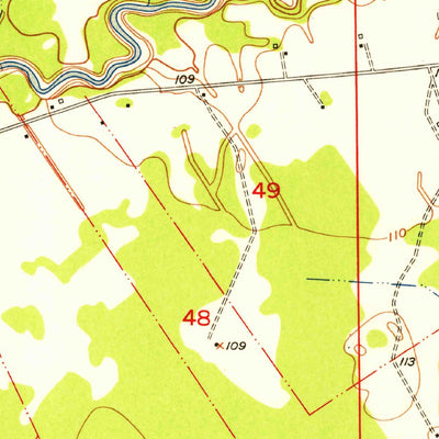 United States Geological Survey Fred, LA (1954, 24000-Scale) digital map