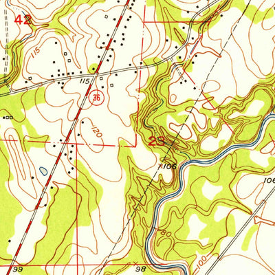 United States Geological Survey Fred, LA (1954, 24000-Scale) digital map