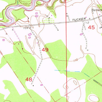 United States Geological Survey Fred, LA (1963, 24000-Scale) digital map