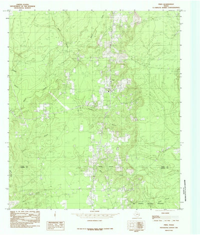 United States Geological Survey Fred, TX (1984, 24000-Scale) digital map