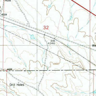 United States Geological Survey Freda Creek, WY (1982, 24000-Scale) digital map