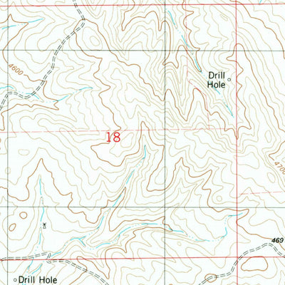 Freda Creek, WY (1982, 24000-Scale) Map by United States Geological ...