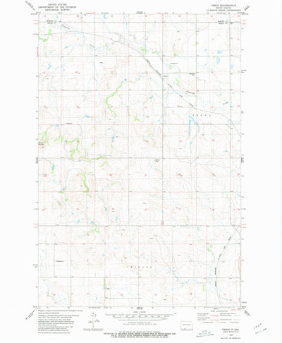 United States Geological Survey Freda, ND (1980, 24000-Scale) digital map