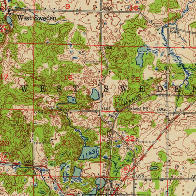 United States Geological Survey Frederic, WI (1955, 62500-Scale) digital map