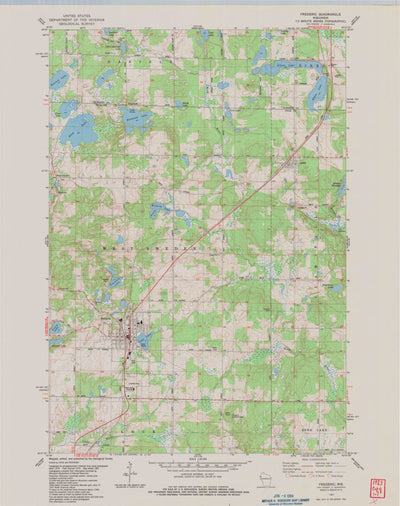 United States Geological Survey Frederic, WI (1983, 24000-Scale) digital map