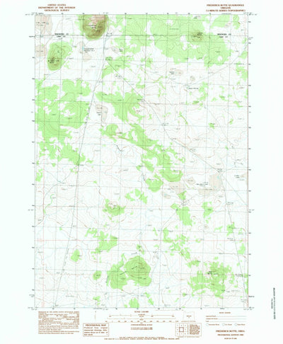 United States Geological Survey Frederick Butte, OR (1983, 24000-Scale) digital map