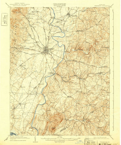 United States Geological Survey Frederick, MD-VA (1909, 62500-Scale) digital map
