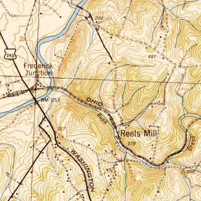 United States Geological Survey Frederick, MD-VA (1942, 62500-Scale) digital map