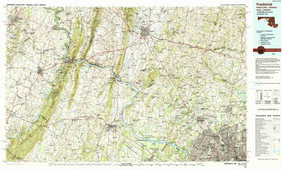 United States Geological Survey Frederick, MD-VA-WV (1984, 100000-Scale) digital map