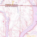 United States Geological Survey Frederick NW, SD-ND (1968, 24000-Scale) digital map