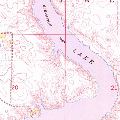 United States Geological Survey Frederick NW, SD-ND (1968, 24000-Scale) digital map