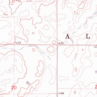 United States Geological Survey Frederick SW, SD (1968, 24000-Scale) digital map
