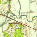United States Geological Survey Fredericksburg, IN (1953, 24000-Scale) digital map